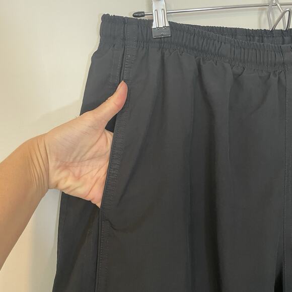 Vintage Nike 90s Track Pants Men’s XL Black Polyester Logo Straight Lined Pocket - Picture 3 of 12